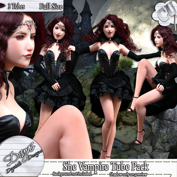 SHE VAMPIRE POSER TUBE CU - FULL SIZE - Click Image to Close